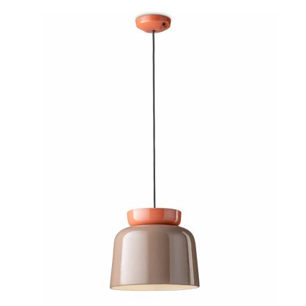 Lampada a Sospensione Realizzata in Ceramica Colorata Made in Italy - Corcovado  Viadurini