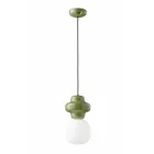 Lampada a Sospensione Realizzata in Ceramica e Vetro Made in Italy - Capocabana Viadurini