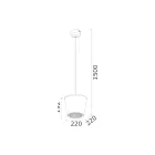 Lampada a Sospensione realizzata in Metallo e Vetro Made in Italy - Think Viadurini