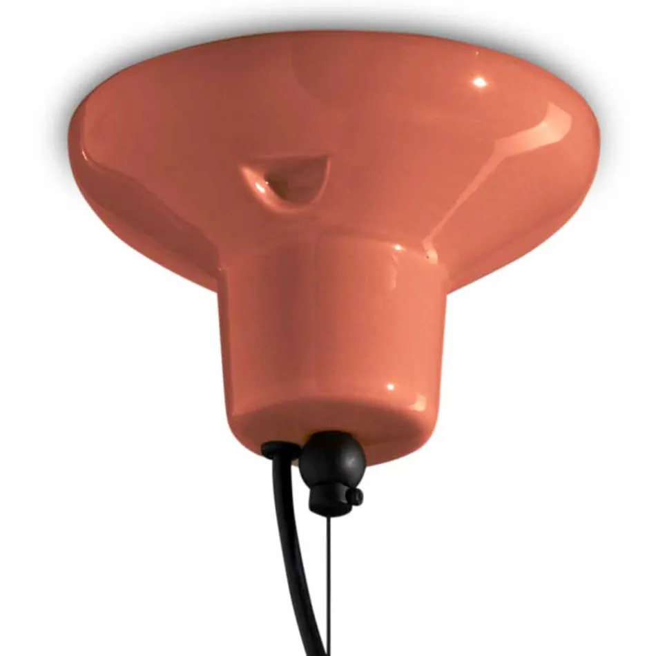 Lampada a Sospensione Rotonda in Ceramica Made in Italy - Bumbum Viadurini