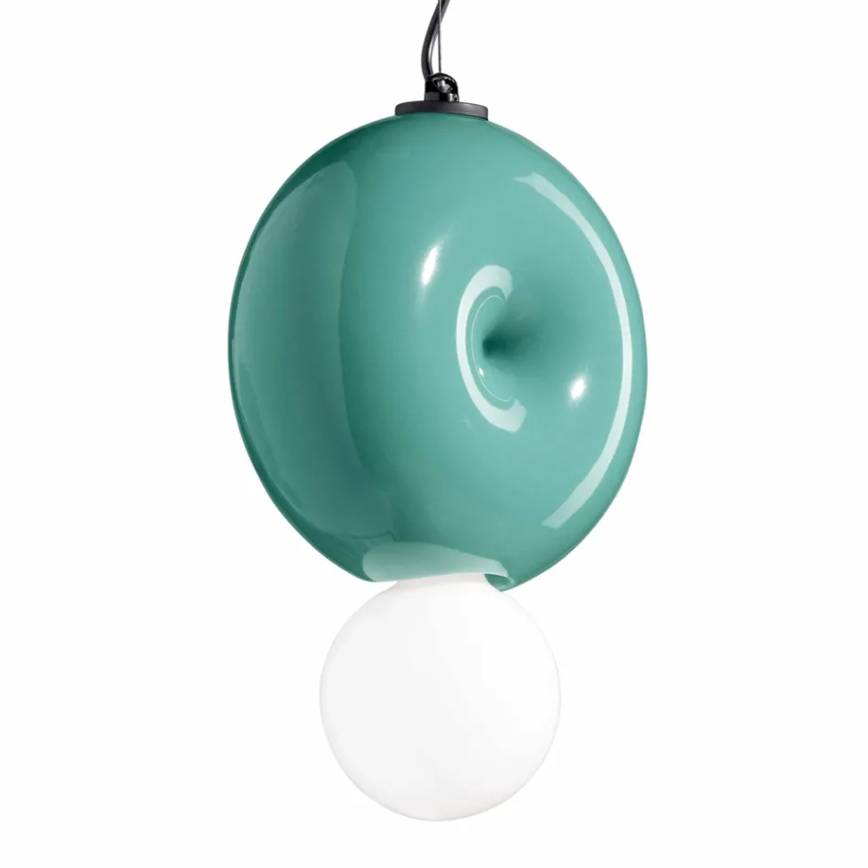 Lampada a Sospensione Rotonda in Ceramica Made in Italy - Bumbum Viadurini