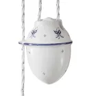 Lampada a Sospensione Saliscendi in Ceramica Decorata 2 Misure - Asti Viadurini