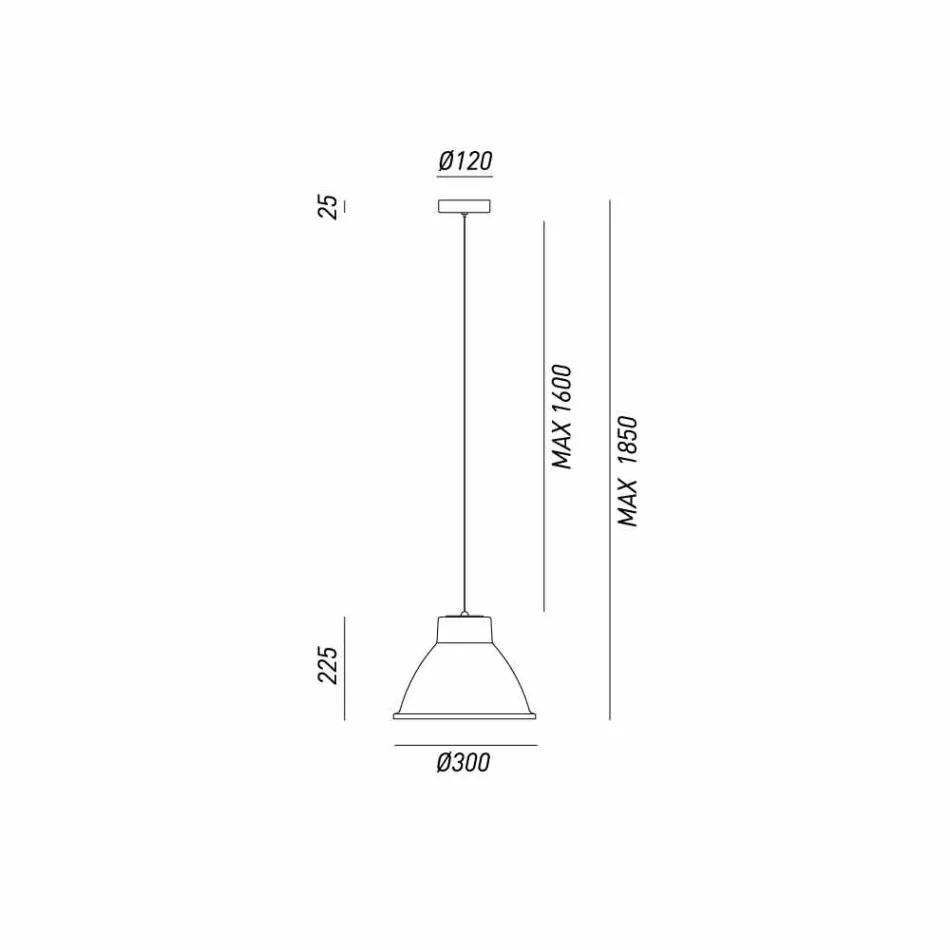 Lampada a sospensione stile industriale Loft Piccola Il Fanale Viadurini