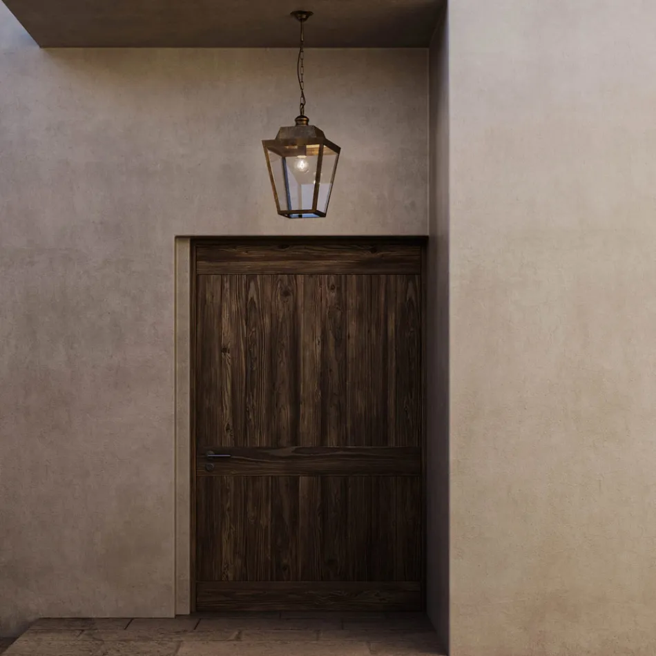 Lampada a sospensione stile industriale Quadro Il Fanale Viadurini
