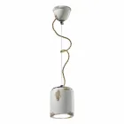 Lampada a sospensione vintage artigianale Ferroluce Viadurini