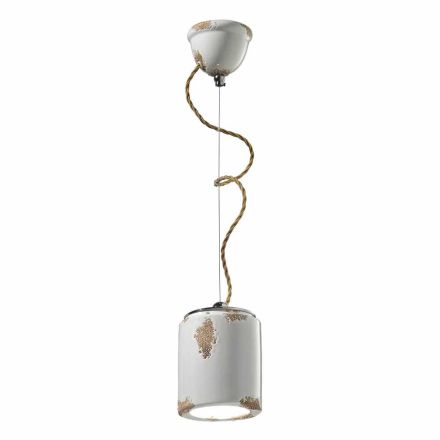 Lampada a sospensione vintage artigianale Ferroluce Viadurini