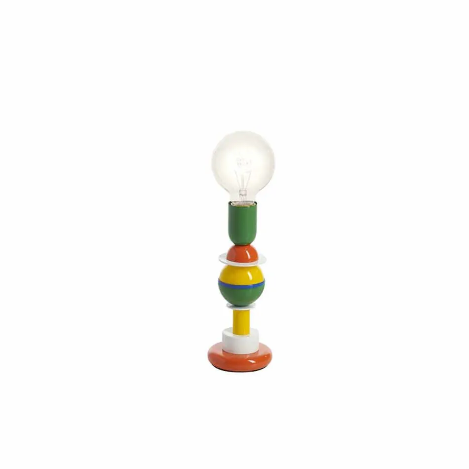 Lampada alluminio multicolore Slide Otello Mini da tavolo made Italy Viadurini