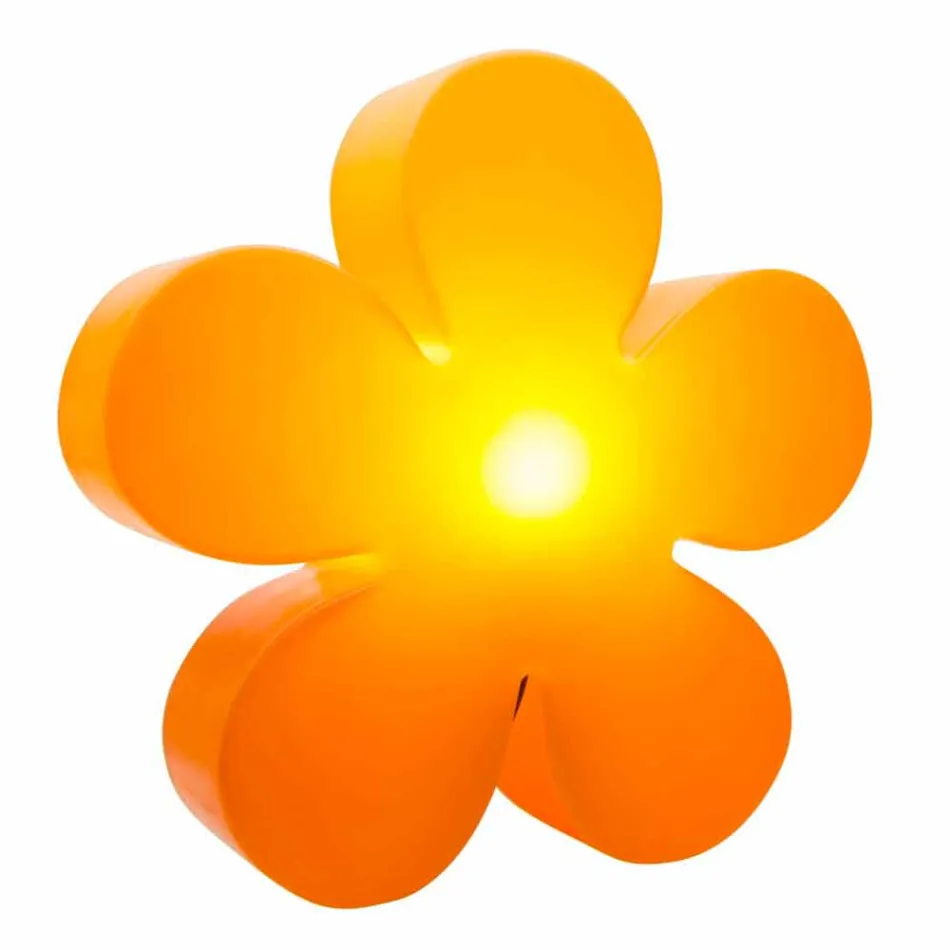 Lampada Appoggio per Interni o Esterni Design Moderno Fiore Colorato - Fiorestar Viadurini