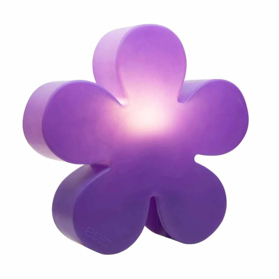 Lampada Appoggio per Interni o Esterni Design Moderno Fiore Colorato - Fiorestar Viadurini