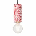 Lampada Cilindrica a Sospensione Ceramica Colorata Made in Italy – Ferroluce Pi Viadurini
