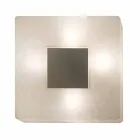 Lampada con specchio a muro di design In-es.artdesign Ego in nebulite Viadurini