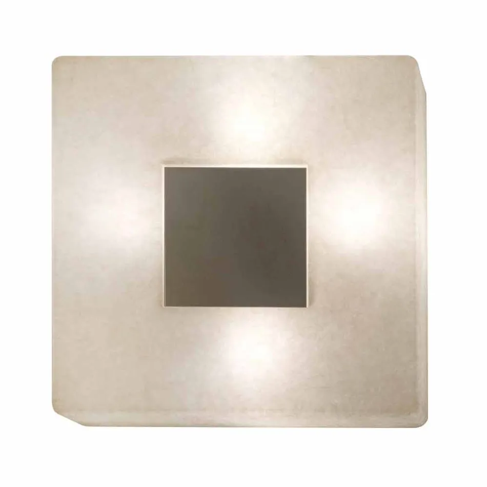 Lampada con specchio a muro di design In-es.artdesign Ego in nebulite Viadurini