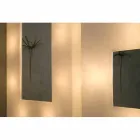 Lampada con specchio a muro di design In-es.artdesign Ego in nebulite Viadurini