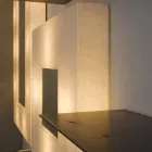 Lampada con specchio a muro di design In-es.artdesign Ego in nebulite Viadurini