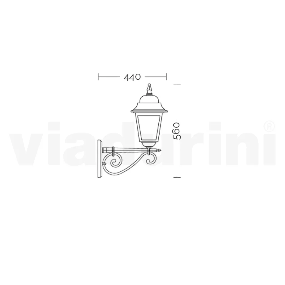 Lampada con Struttura in Alluminio Pressofuso e Vetro Made in Italy - Scintilla Viadurini