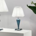 Lampada da Appoggio Classica Vetro Fatto a Mano Rigaton e Metallo - Fievole