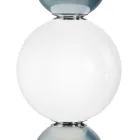Lampada da Appoggio a Tre Lumi in Vetro e Metallo Made in Italy - Lumira Viadurini