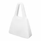 Lampada da Appoggio in Plastica Bianca di Design Moderno da Interno - Borsastar Viadurini