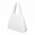 Lampada da Tavolo o da Terra Bianca di Design per Interni o Esterni - Borsastar