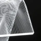 Lampada da Appoggio Led Cristallo Acrilico Decoro a Laser - Possett Viadurini