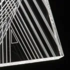 Lampada da Appoggio Led Cristallo Acrilico Decoro a Laser - Possett Viadurini
