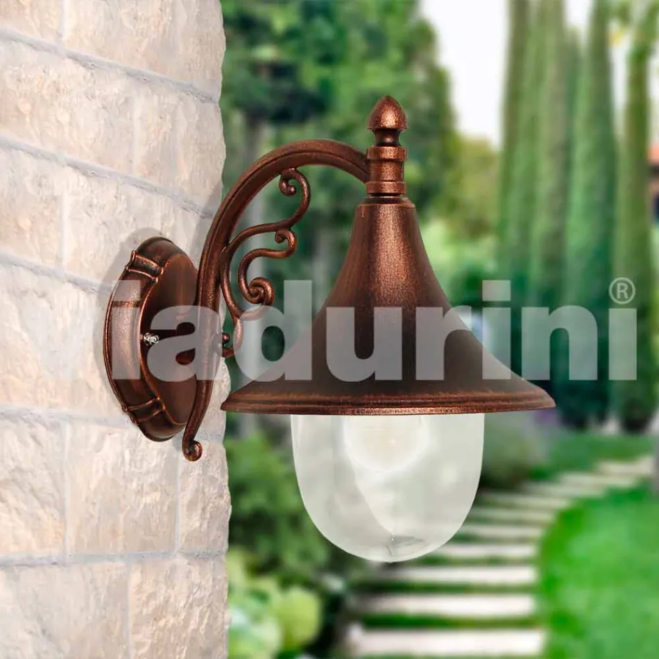Lampada da esterno a parete in alluminio pressofuso made Italy, Anusca Viadurini