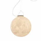Lampada da esterno a sospensione In-es.artdesign Luna Out in nebulite Viadurini