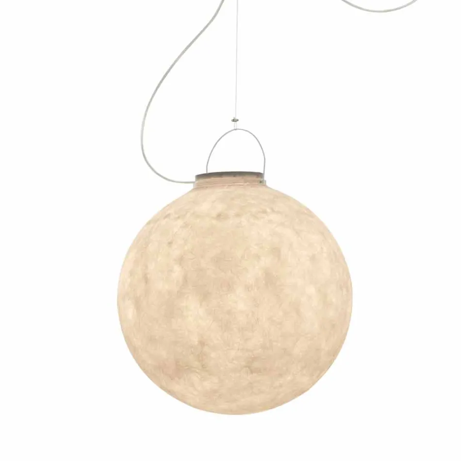 Lampada da esterno a sospensione In-es.artdesign Luna Out in nebulite Viadurini