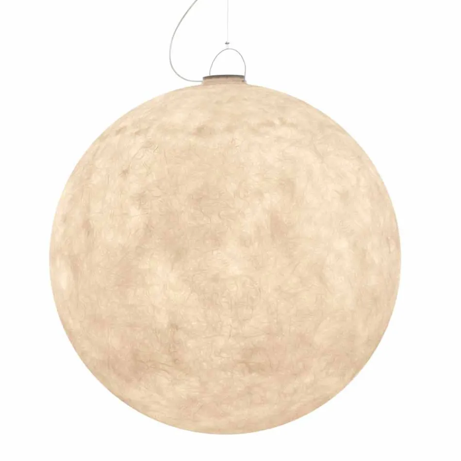 Lampada da esterno a sospensione In-es.artdesign Luna Out in nebulite Viadurini