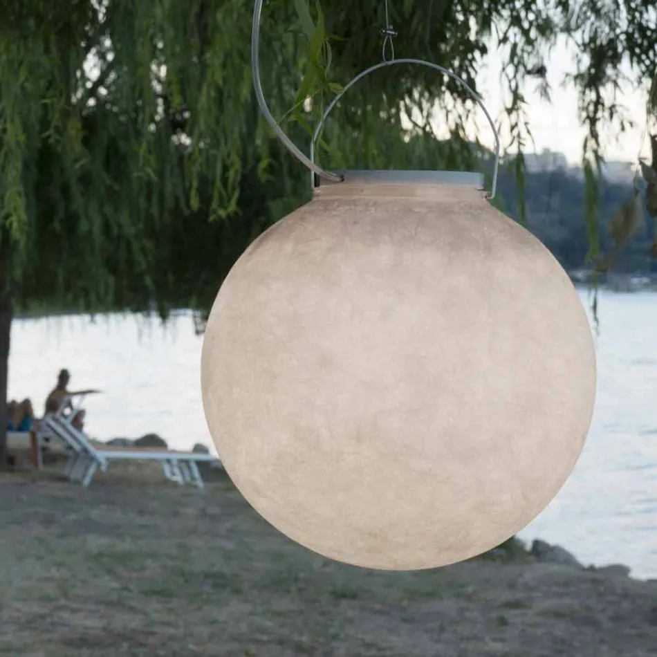 Lampada da esterno a sospensione In-es.artdesign Luna Out in nebulite Viadurini