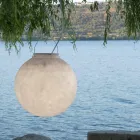 Lampada da esterno a sospensione In-es.artdesign Luna Out in nebulite Viadurini