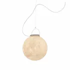 Lampada da esterno a sospensione In-es.artdesign Luna Out in nebulite Viadurini