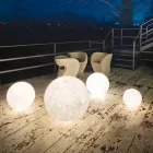 Lampada da esterno da terra In-es.artdesign Ex.Moon in nebulite Viadurini