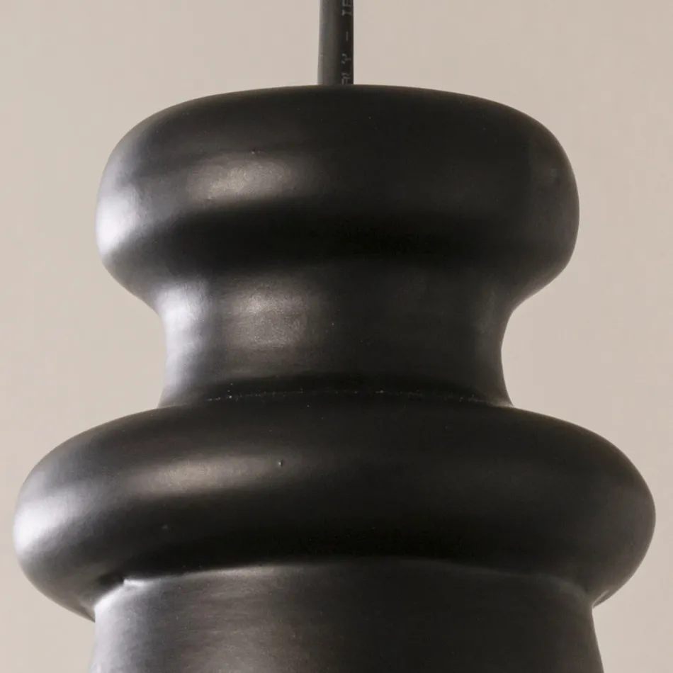 Lampada da Esterno in Maiolica e Metallo Realizzata in Italia - Toscot Battersea Viadurini