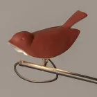 Lampada da Esterno in Maiolica Toscana Smaltata Made in Italy - Uccellino Viadurini