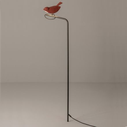 Lampada da Esterno in Maiolica Toscana Smaltata Made in Italy - Uccellino Viadurini