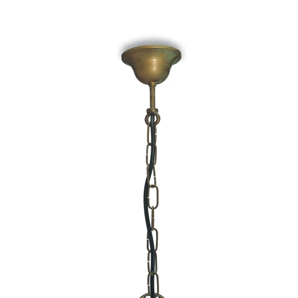 Lampada da Esterno in Ottone, Vetro e IP44 Made in Italy - Drago Viadurini