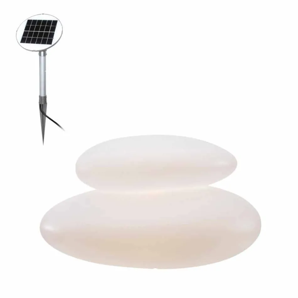 Lampada da Esterno o Interno Forma a Roccia, Design Moderno Colorato - Sassostar Viadurini