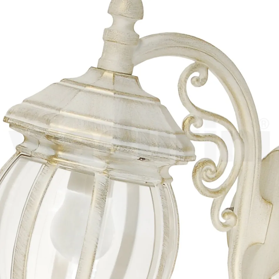 Lampada da Esterno Stile Vintage in Alluminio Bianco Made in Italy - Dodo Viadurini