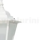 Lampada da Esterno Vintage in Alluminio Bianco Made in Italy - Terella Viadurini