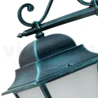 Lampada da Muro per Esterno in Alluminio e Vetro Sabbiato - Alchimista Viadurini