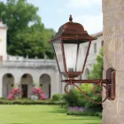 Lampada da Muro per Esterno in Alluminio e Vetro Trasparente - Alchimista Viadurini