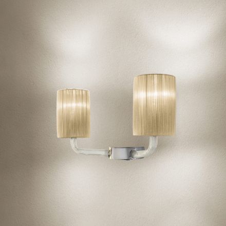 Lampada da Parete Artigianale in Vetro Veneziano Made in Italy - Graham Viadurini