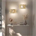 Lampada da Parete Artigianale in Vetro Veneziano Soffiato e Decorato - Mary Viadurini