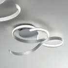 Lampada da Parete con LED in Metallo Verniciato Design Moderno - Trella Viadurini