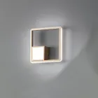 Lampada da Parete con LED in Metallo Verniciato Finitura Oro - Formale Viadurini
