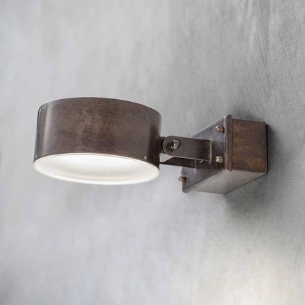 Lampada da Parete da Esterno in Ottone Made in Italy – Acelum Aldo Bernardi Viadurini