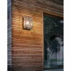 Lampada da parete grande in ottone e vetro Quadro Il Fanale Viadurini