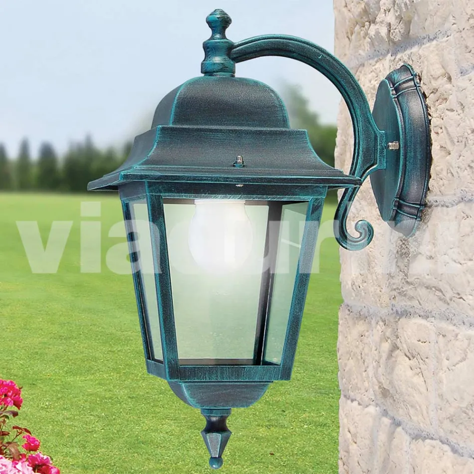 Lampada da parete in alluminio realizzata in Italia, Aquilina Viadurini