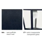 Lampada da parete in alluminio realizzata in Italia, Aquilina Viadurini